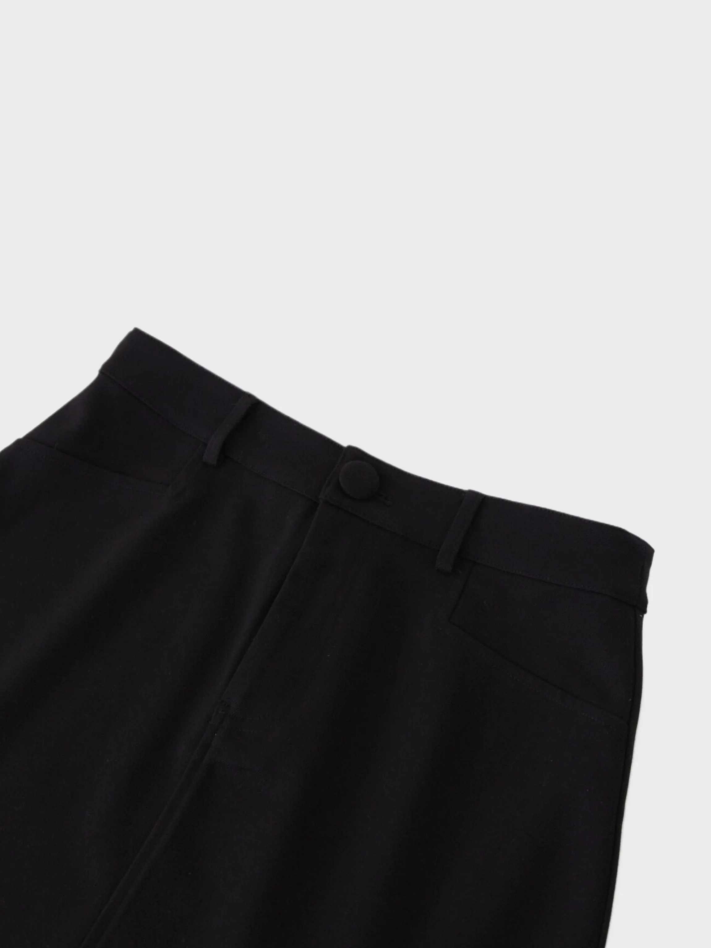 Deep V Skirt-Black