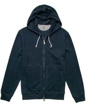 Denim Blue Zip Hoodie