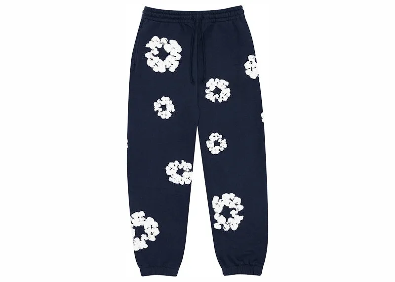 Denim Tears Cotton Wreath Sweatpants Navy