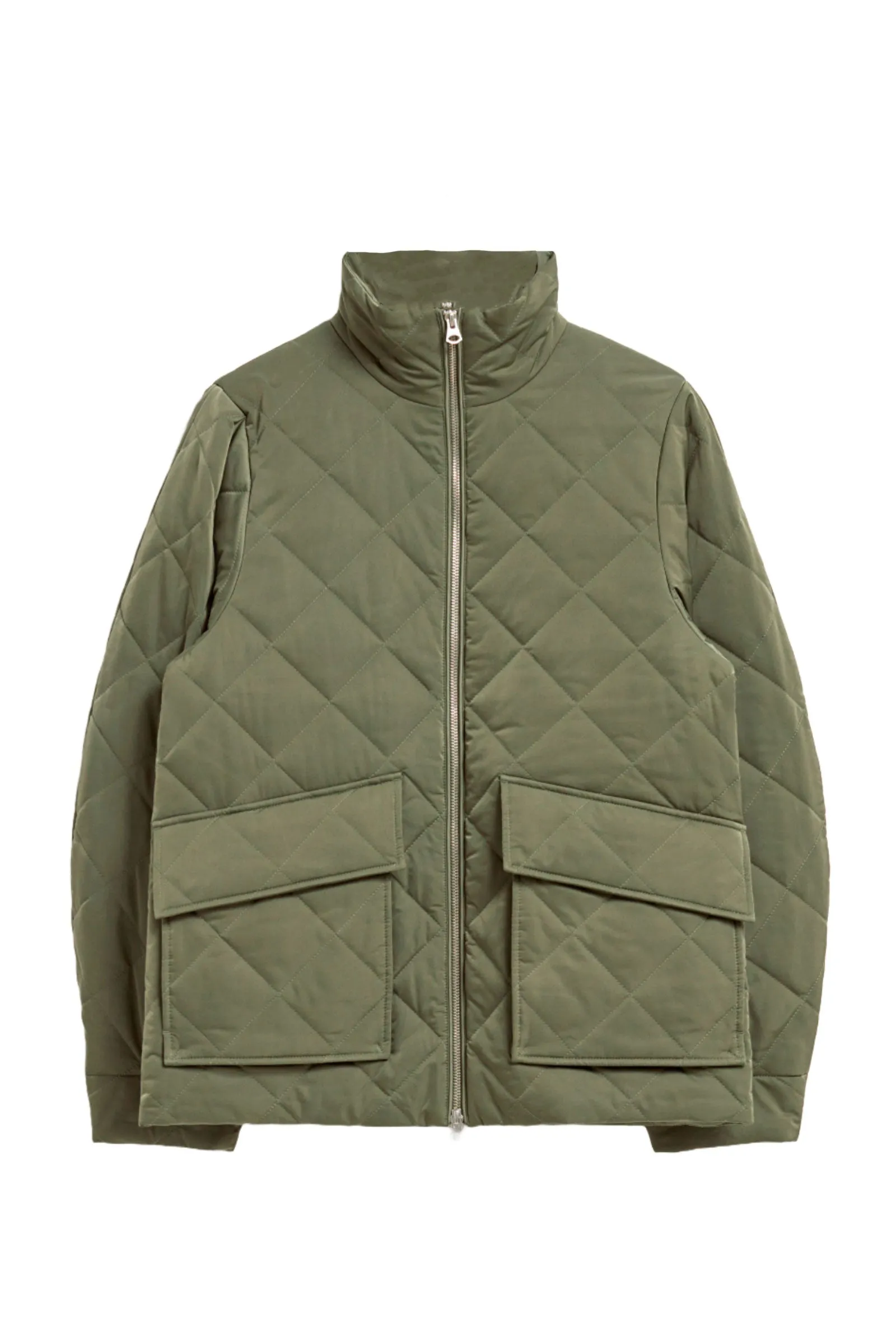 Diamond-Quilted Jacket