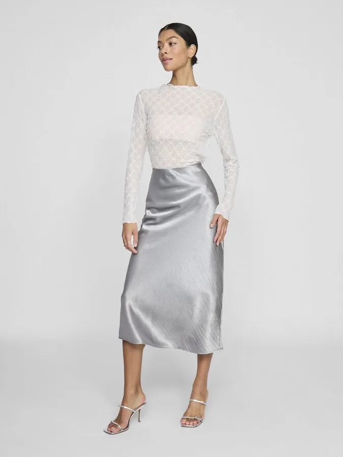 Dinne Slip Skirt - Silver