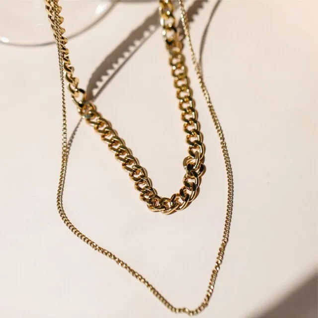 Double Layer Chain Necklace