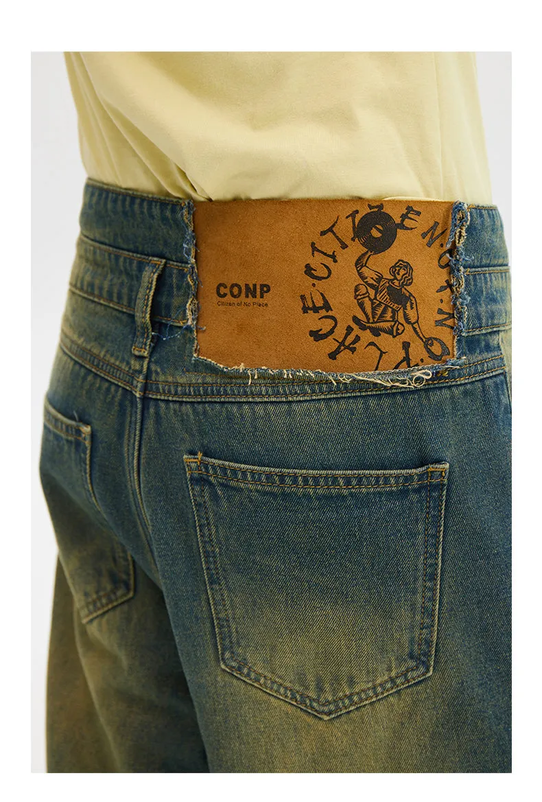 Double Layer Retro Jeans