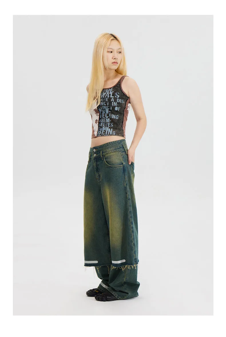 Double Layer Retro Jeans