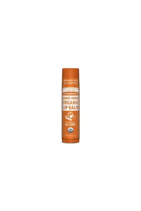 Dr Bronner's Lip Balm Orange Ginger 4g