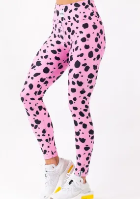 Eivy Icecold Tights - Pink Cheetah