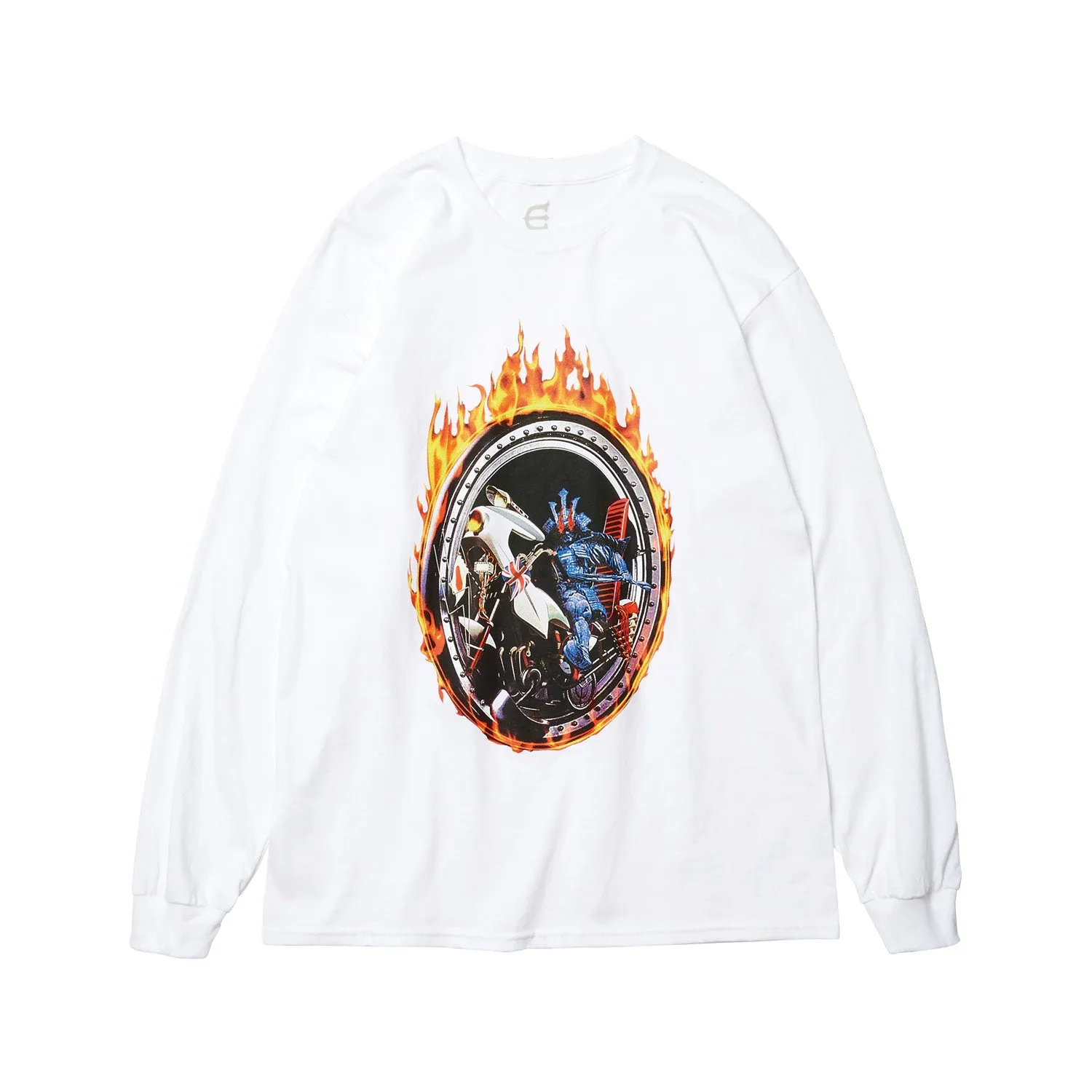 Evisen Skateboards Kreiswagen V9000 Longsleeve T-Shirt - White