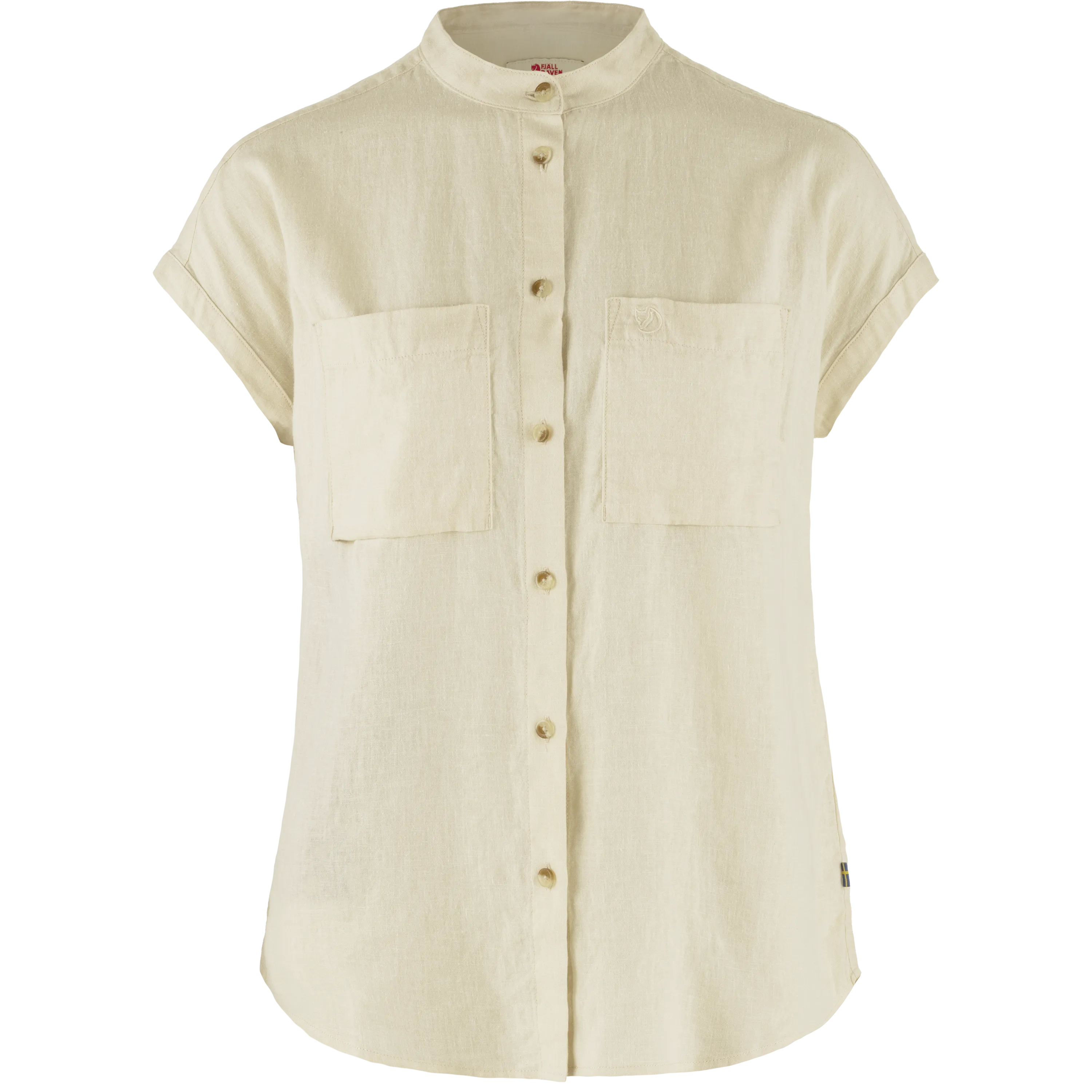 Fjällräven Women&#x27;s Övik Hemp Shirt Short Sleeve Chalk White | Buy Fjällräven Women&#x27;s Övik Hemp Shirt Short Sleeve Chalk White here | Outnorth