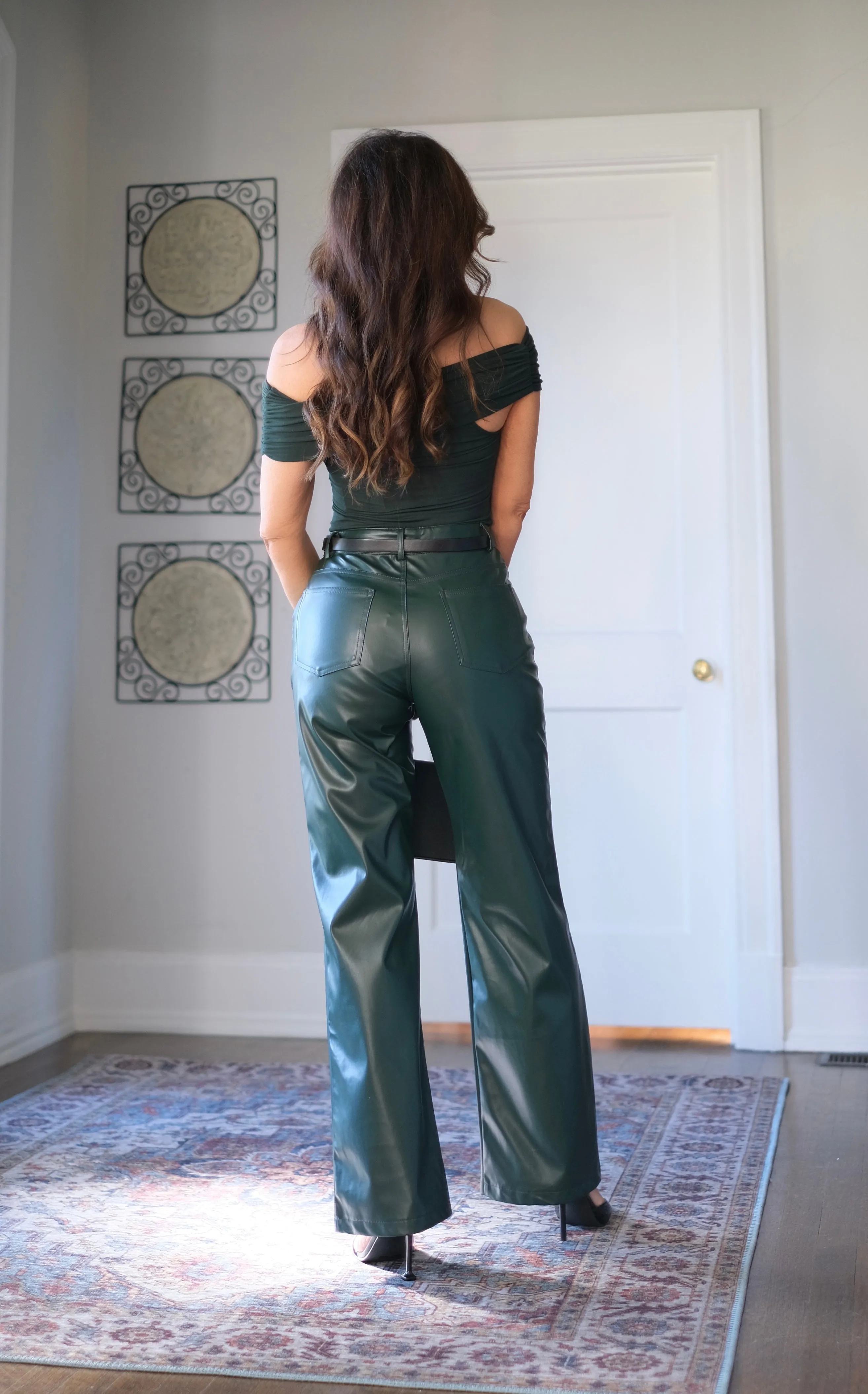 Gianna Hunter Green Wrap Bodysuit