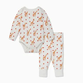 Giraffe Long Sleeve Bodysuit & Leggings Set