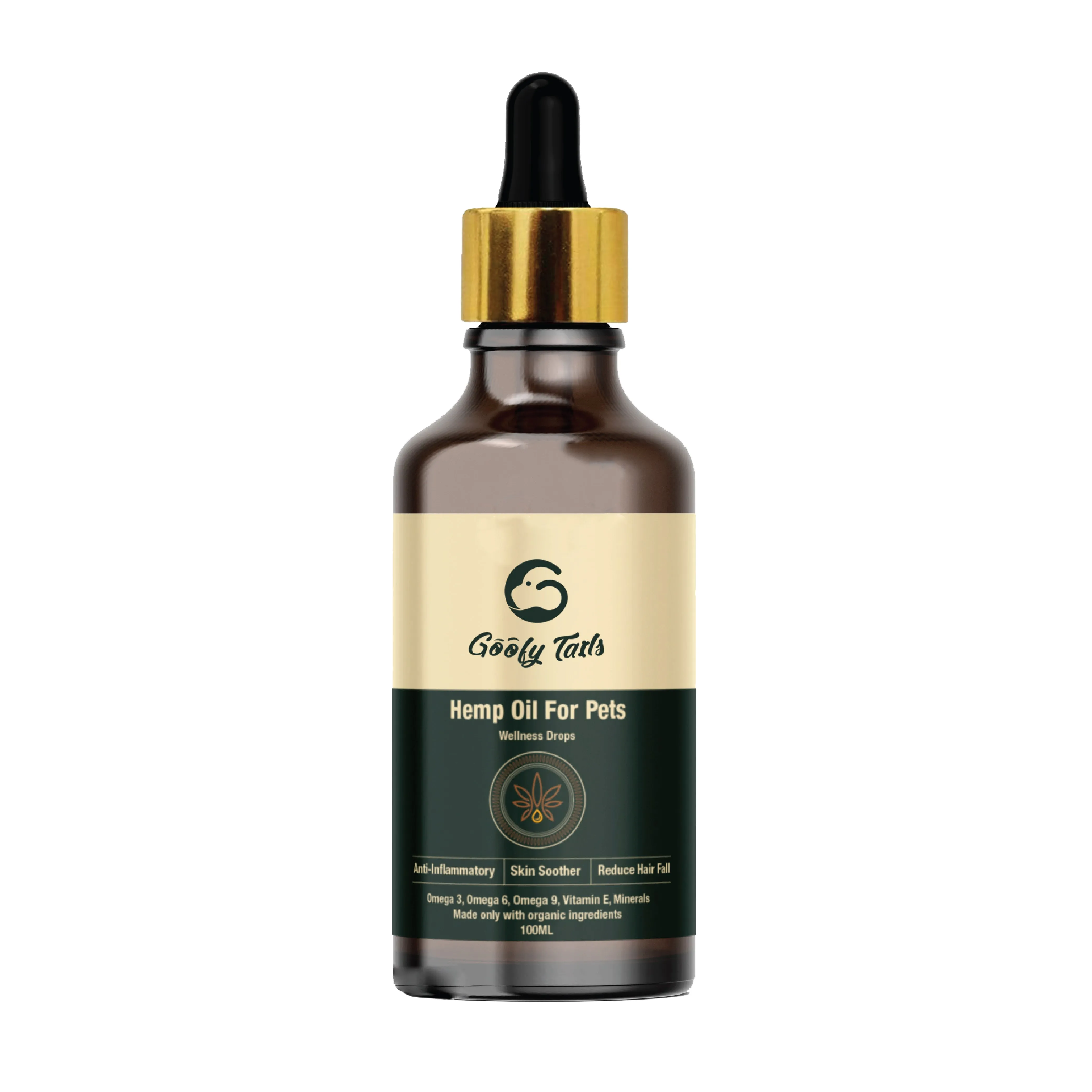 Goofy Tails Hemp Paw Cream 30gm   Hemp Oil 50ml For Cats and Kittens - Combo