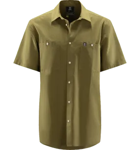 Haglöfs Men&#x27;s Curious Hemp Short-Sleeve Shirt Olive Green | Buy Haglöfs Men&#x27;s Curious Hemp Short-Sleeve Shirt Olive Green here | Outnorth