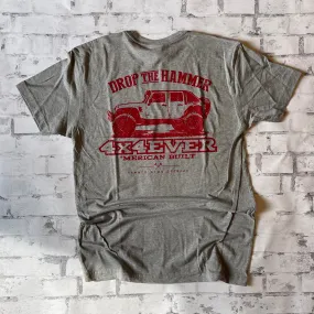 Hammer Down "4x4 Ever" Short Sleeve T-shirt - Heather Gray