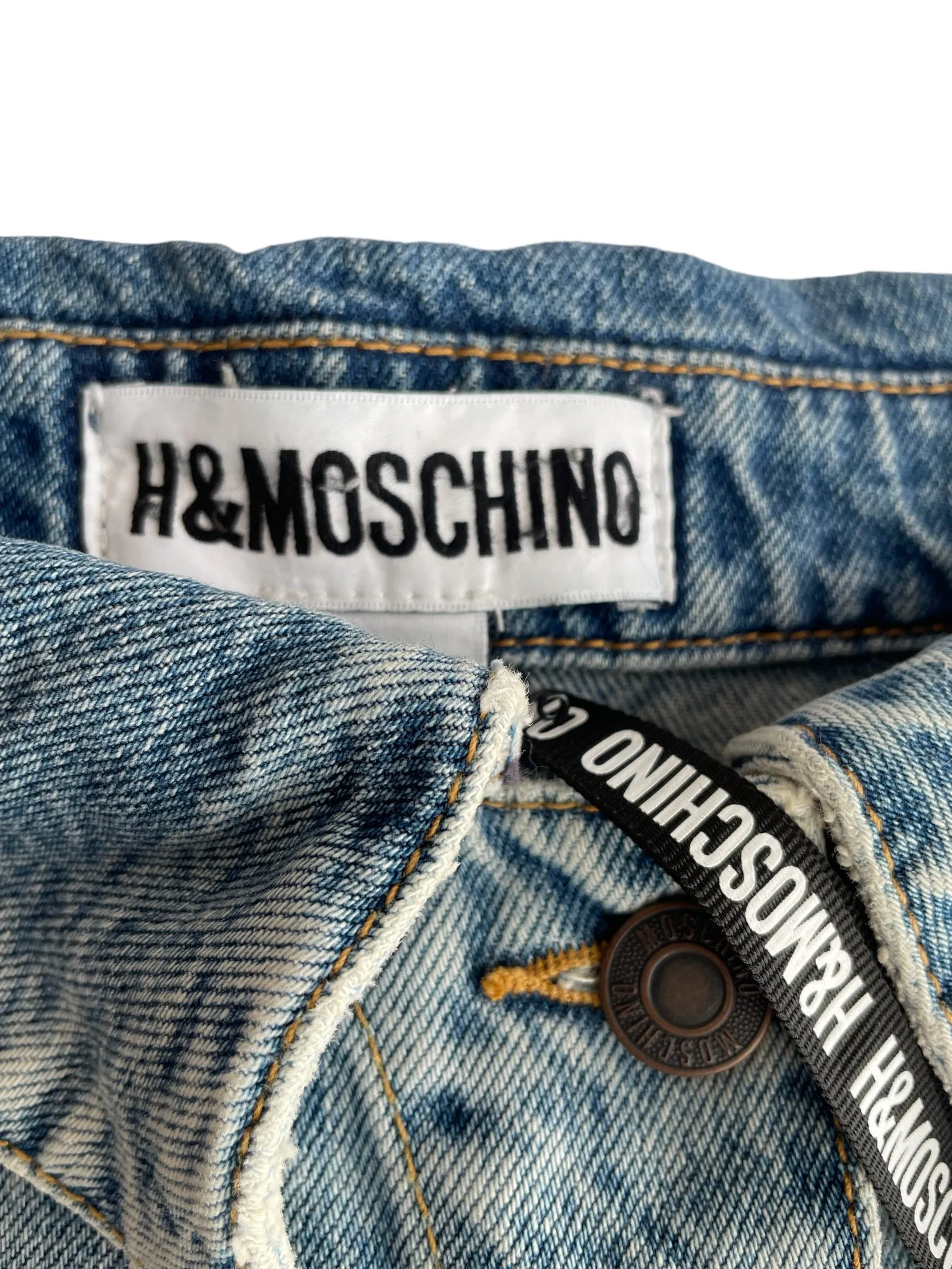 H&M X Moschino Denim Mini Skirt