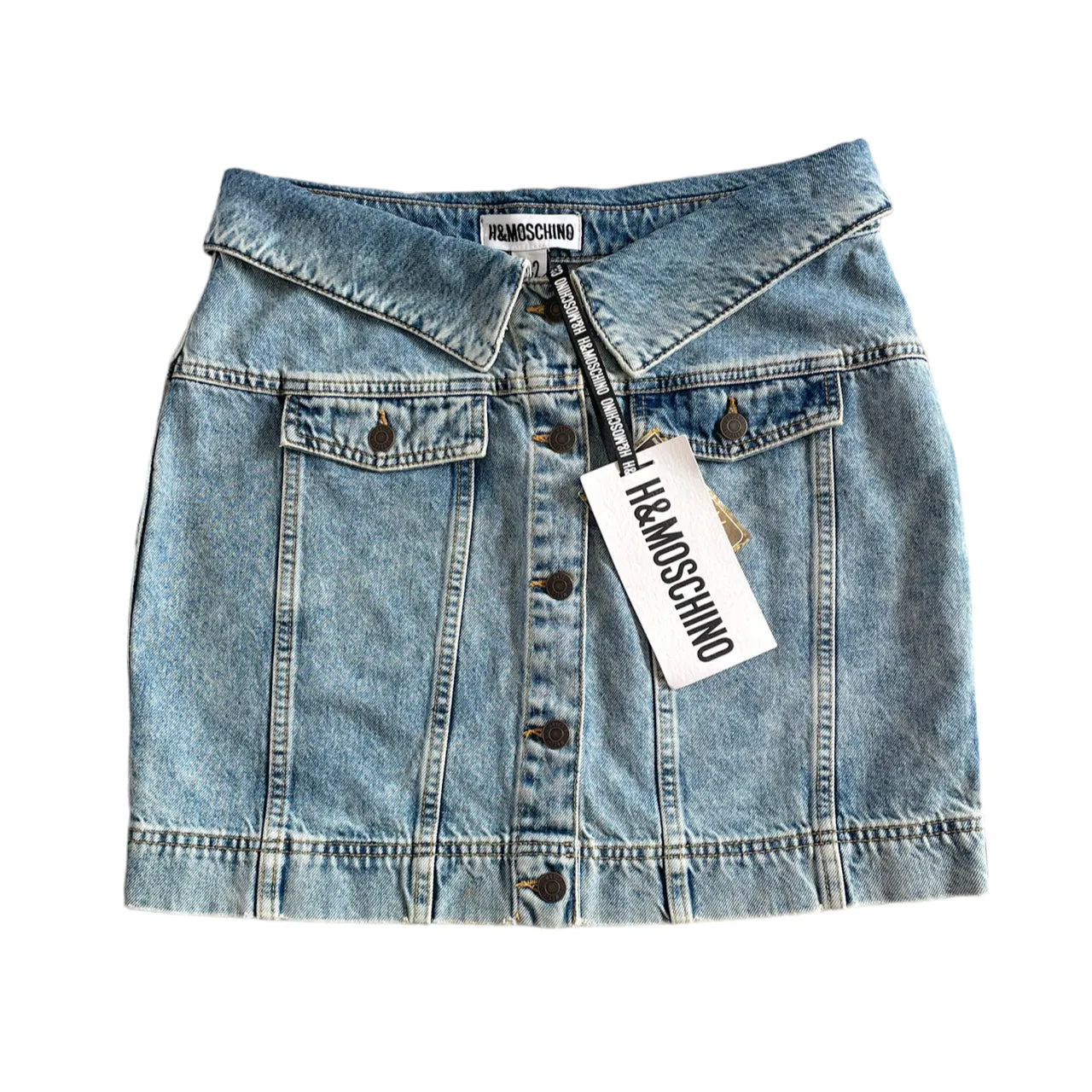 H&M X Moschino Denim Mini Skirt