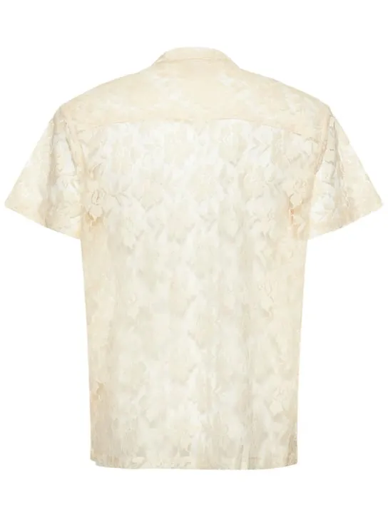 Harago   Cotton lace s/s shirt 