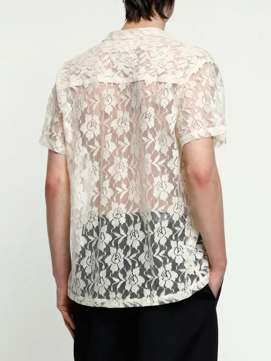 Harago   Cotton lace s/s shirt 