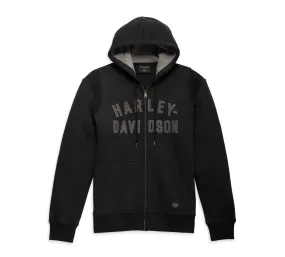 Harley-Davidson Men's Staple Zip-Up Hoodie - Black Beauty - 96018-23VM