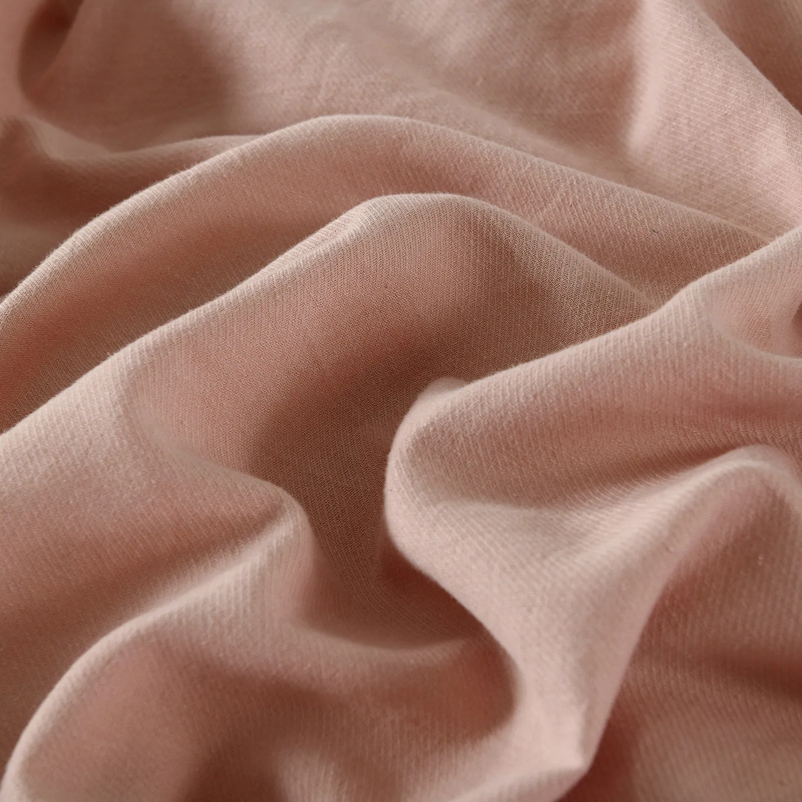 Hemp Cotton Blend Quilt Cover Set, Queen, Dusk Pink - Royal Comfort