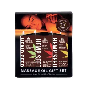 Hemp Seed Winter Massage Oil Gift Set 3