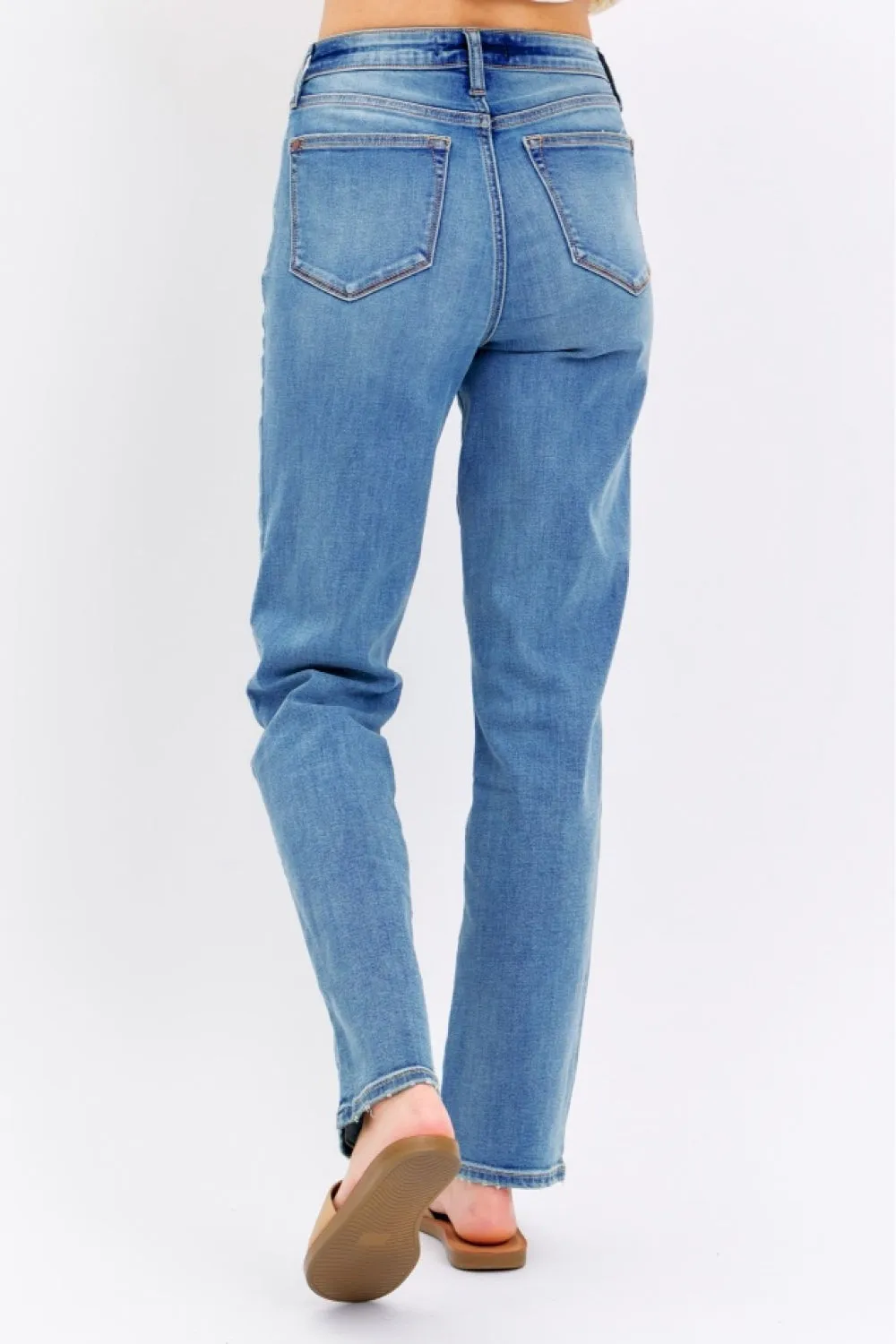 Henley - High Waist Straight Jeans - Judy Blue - Exclusively Online