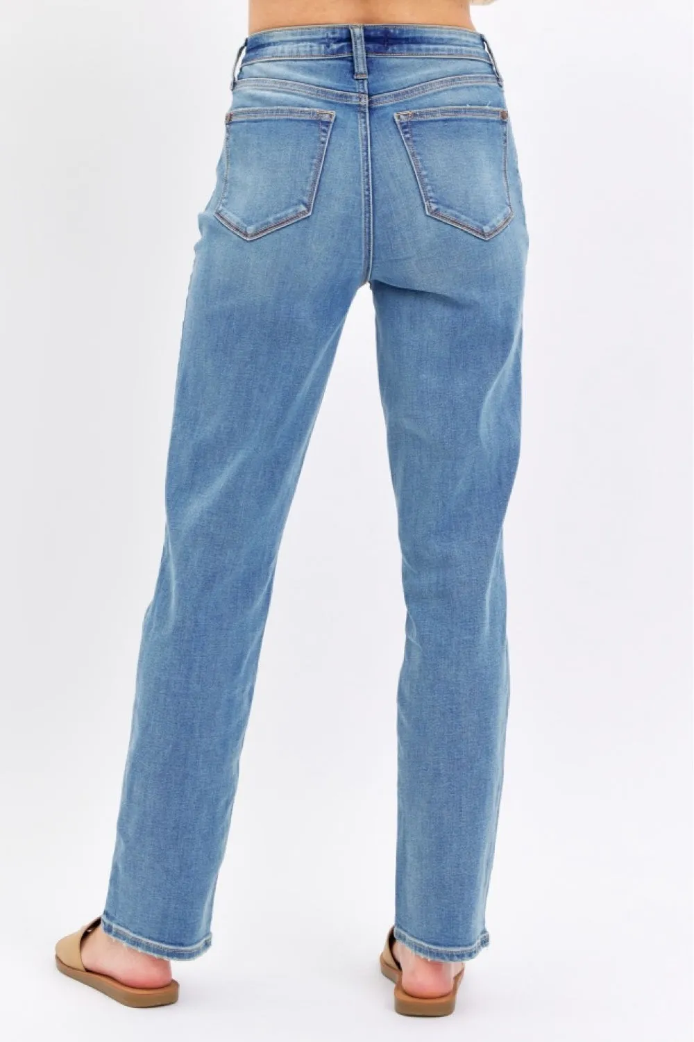 Henley - High Waist Straight Jeans - Judy Blue - Exclusively Online