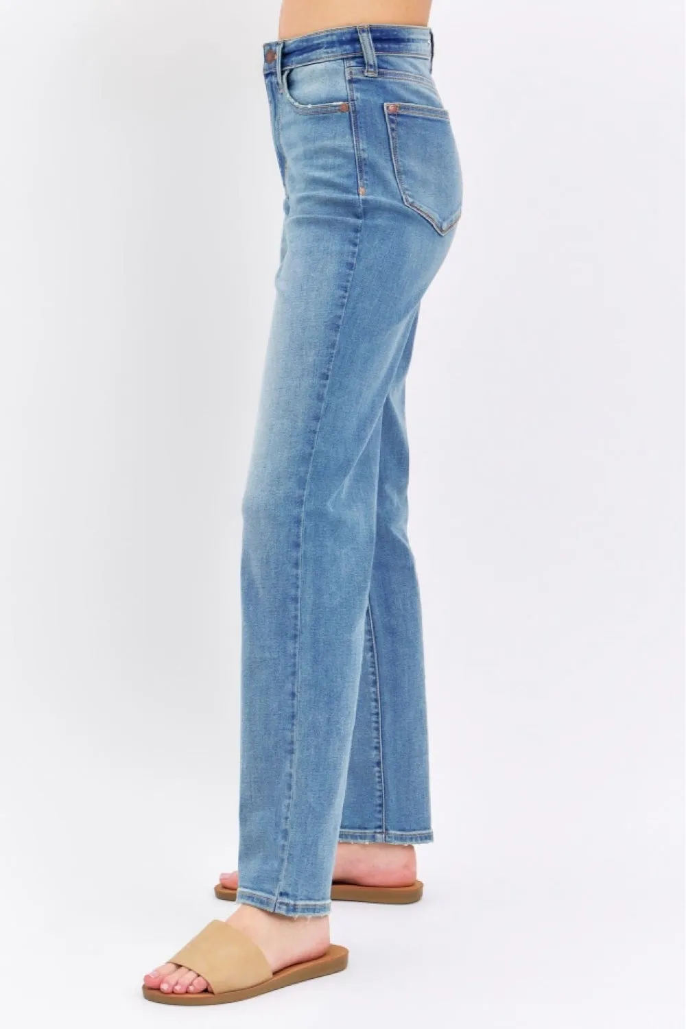 Henley - High Waist Straight Jeans - Judy Blue - Exclusively Online