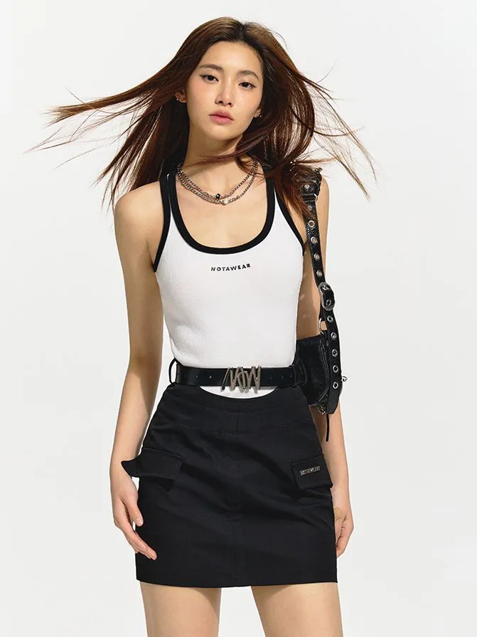 High-waist Nichi Unique Mini Tight Skirt