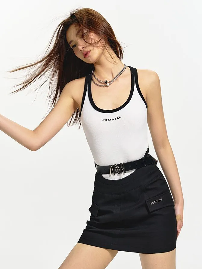 High-waist Nichi Unique Mini Tight Skirt