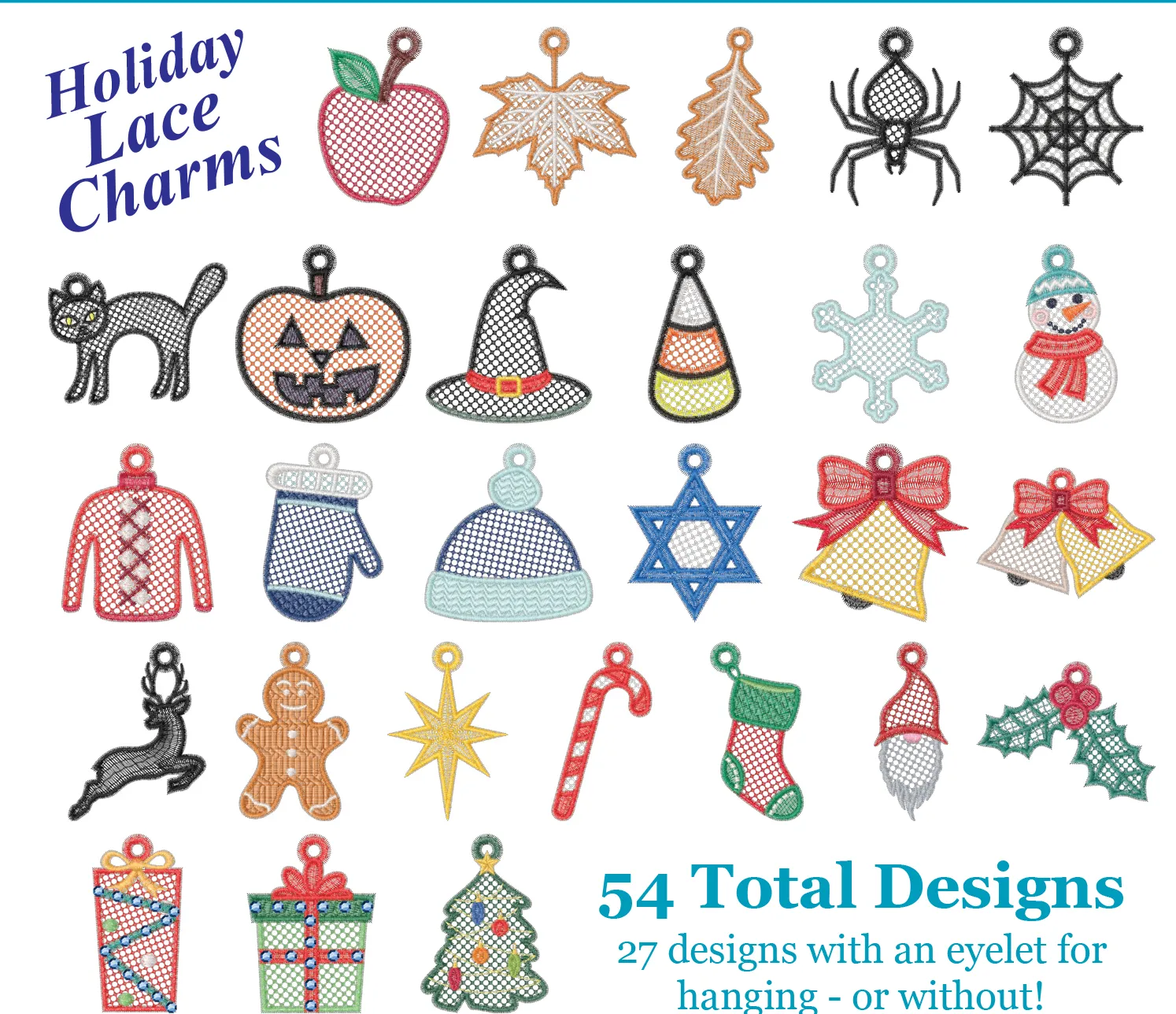 Holiday Lace Charms™ - Physical Card