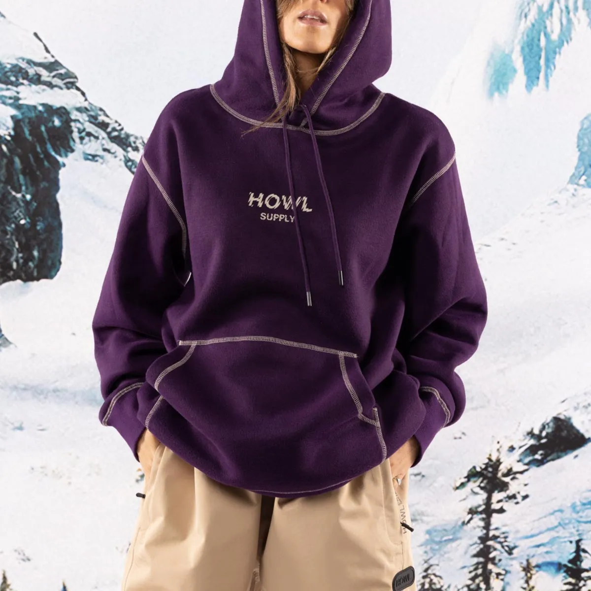 Howl DWR Hoodie - Eggplant