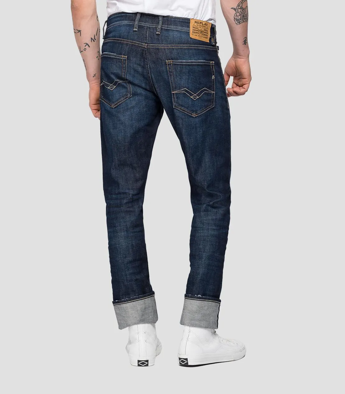 ID20392-Replay Grover Dark Wash Jean