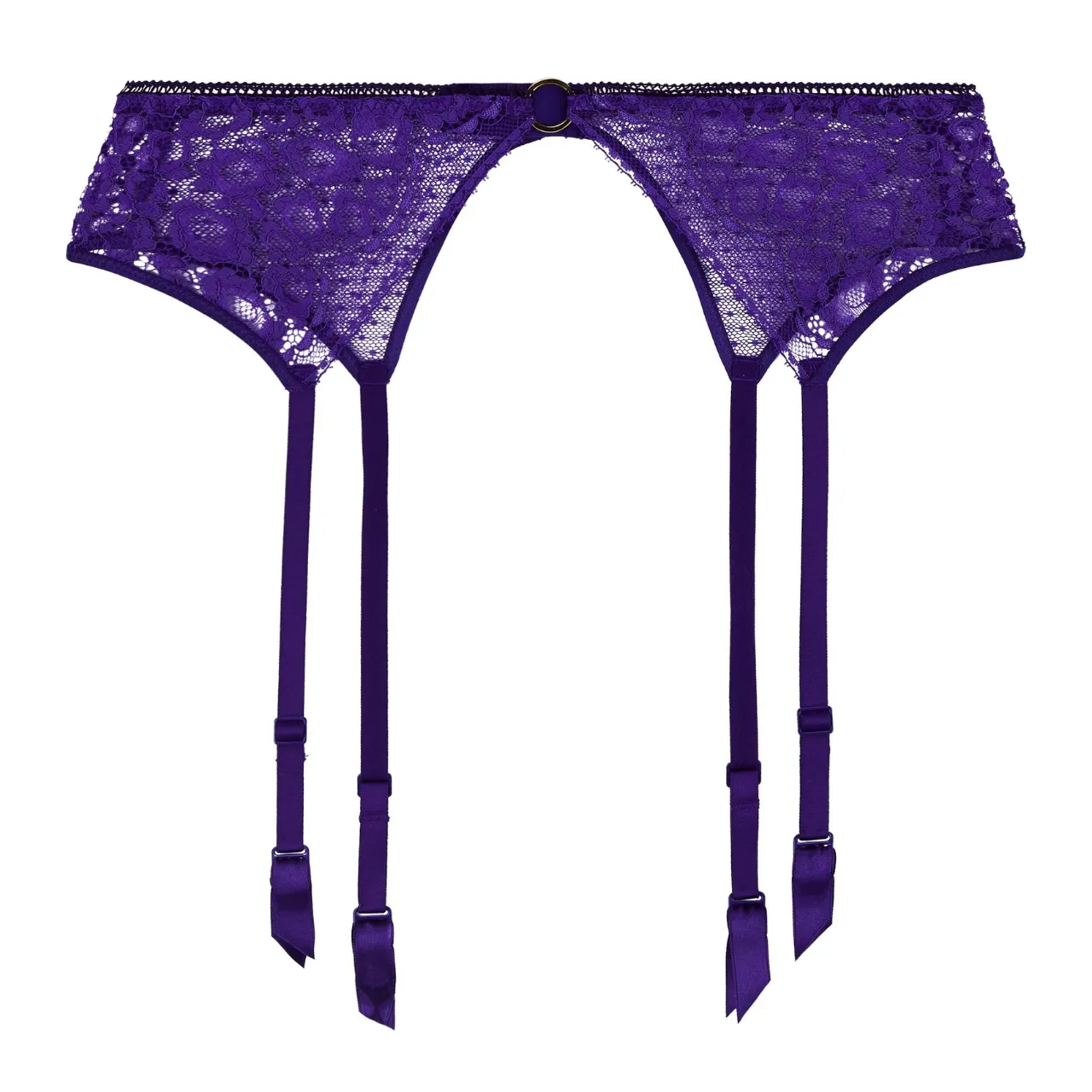 Illusion Fauve Suspender Belt