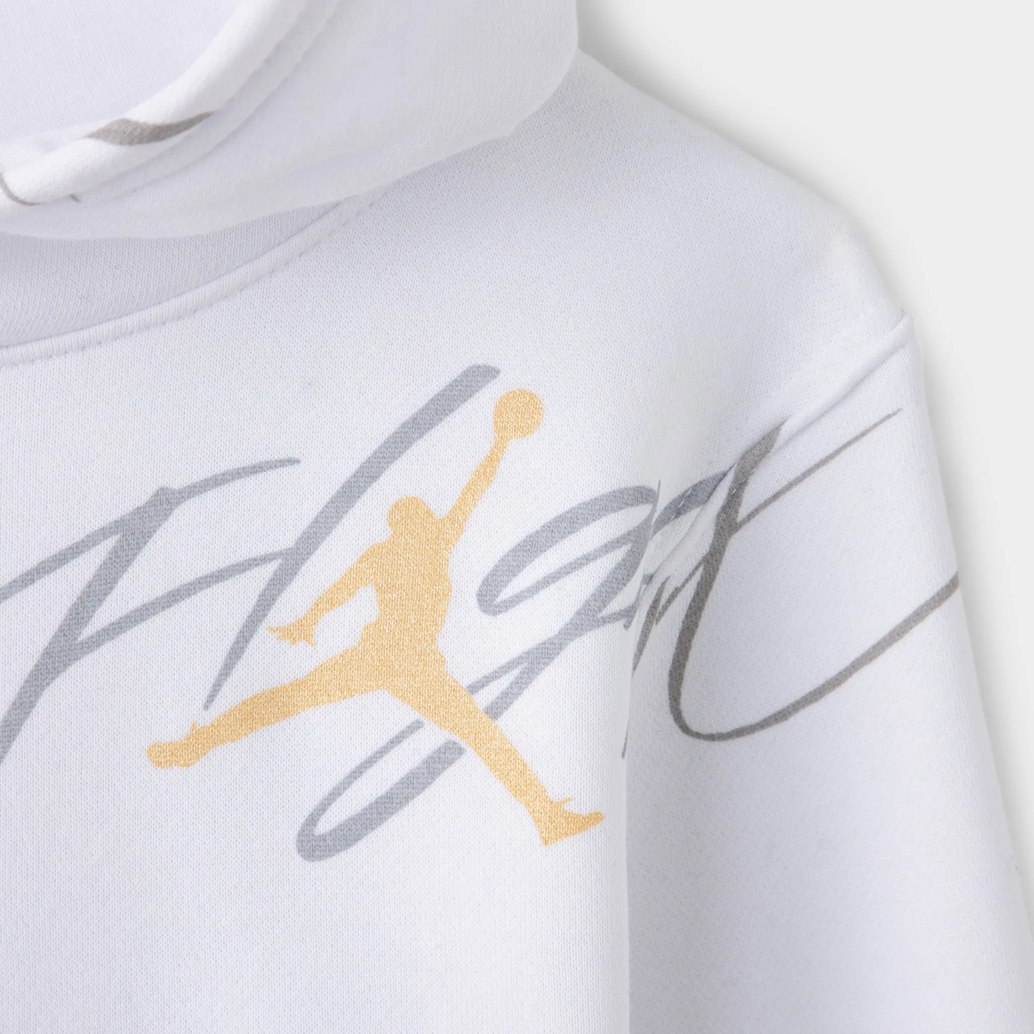 Jordan Juniors' All-Over Print Pullover Hoodie / White