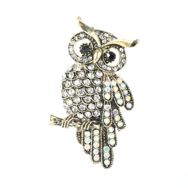 Jqueen 2017 New Brooch Retro Owl Clothing Accessories Hot Pin Charming Chic High-grade Unisex Individuality Gift Hot Sale