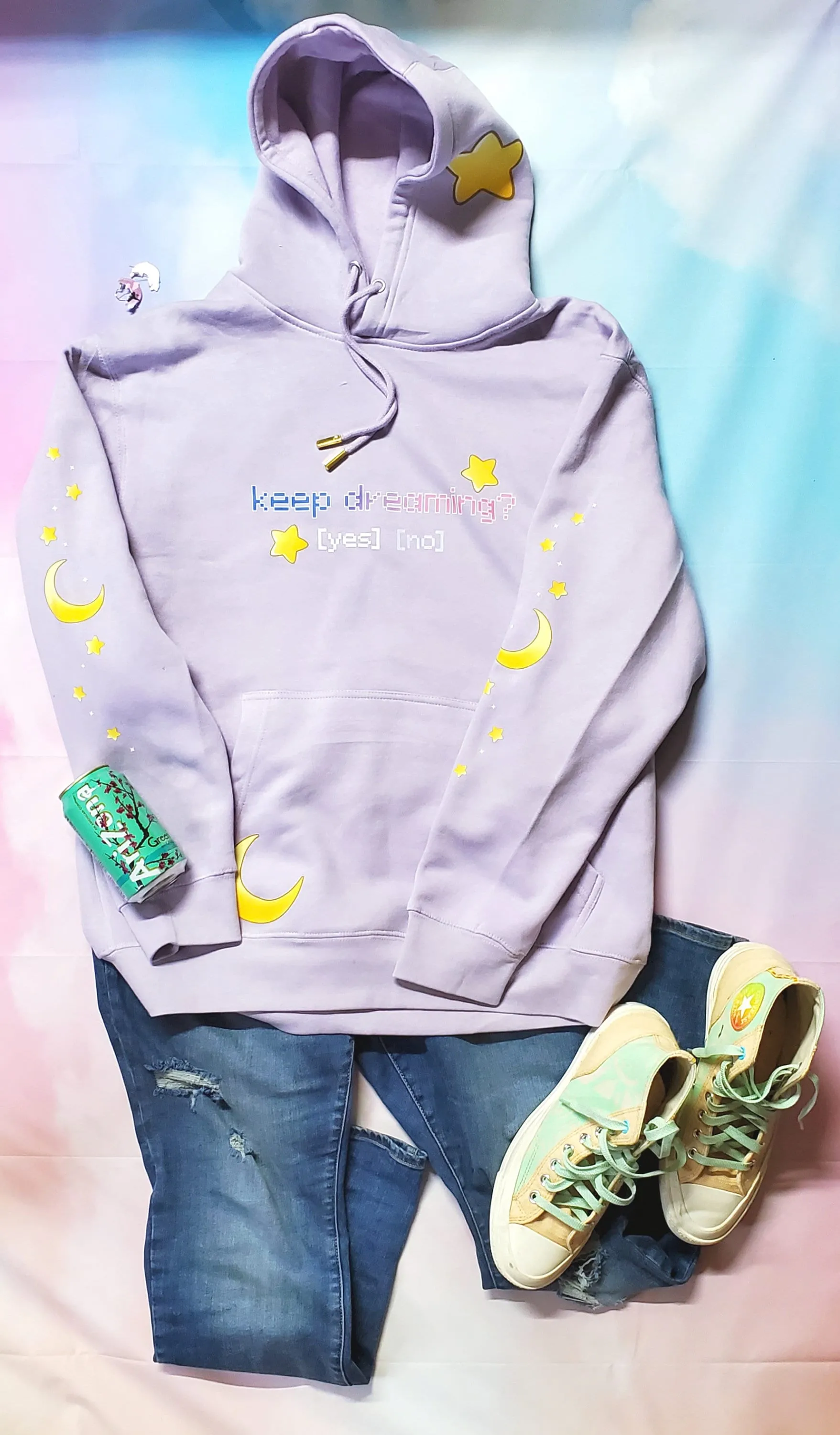 Keep Dreaming Pullover Hoodie Lilac