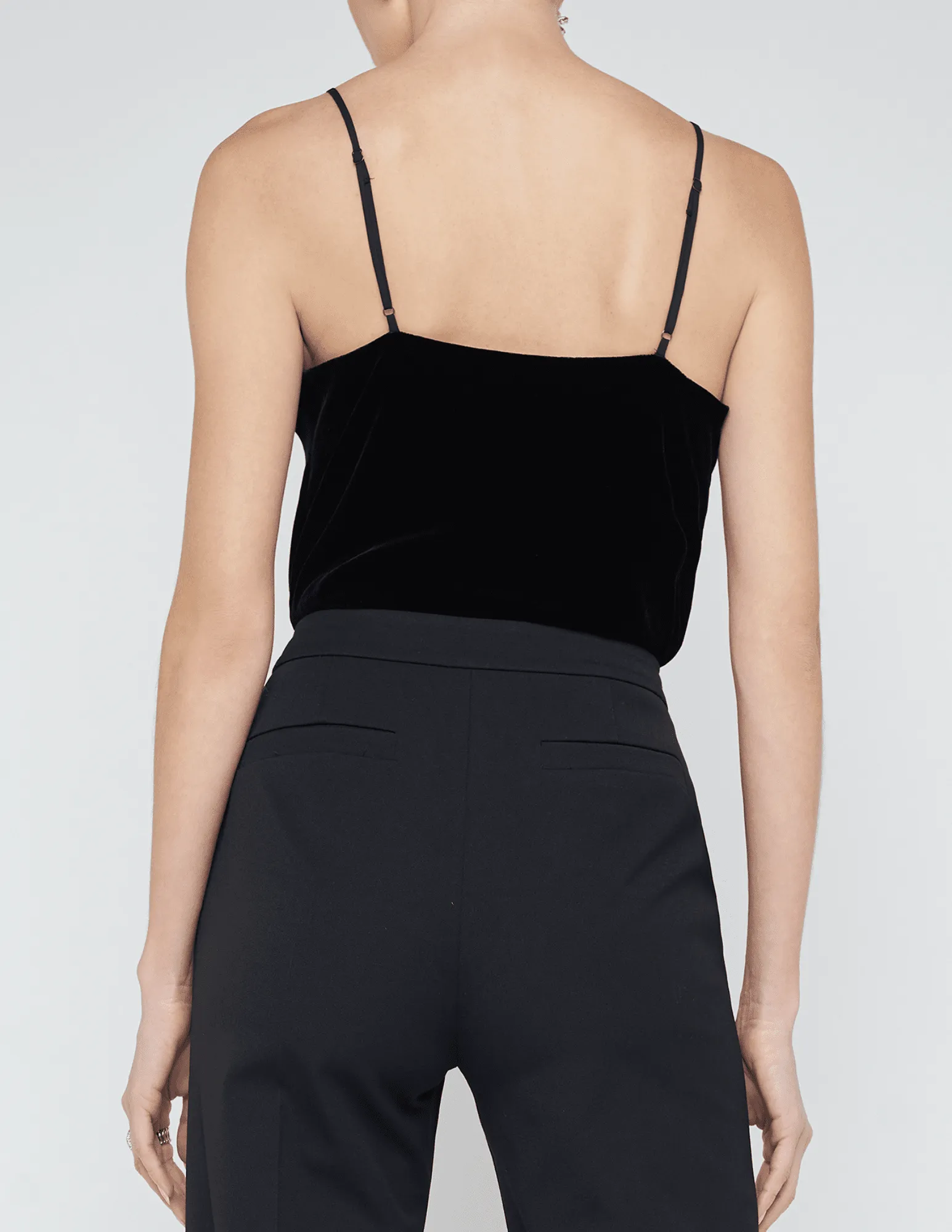 L'Agence Jaxon Velvet Surplice Bodysuit