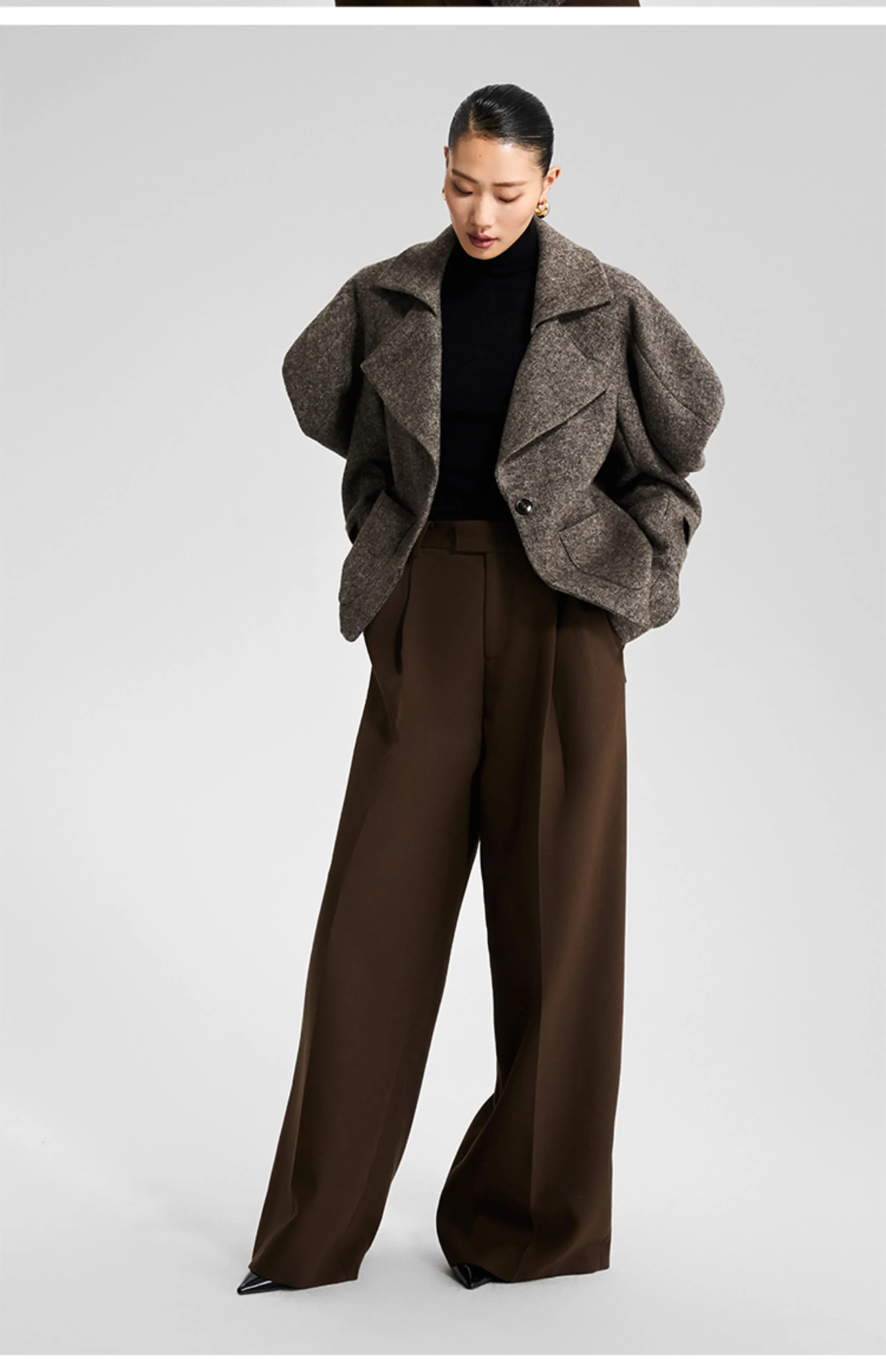 LEDIM W CROPPED TWEED TOP FALL/WINTER  TWEED SUIT - Nklls