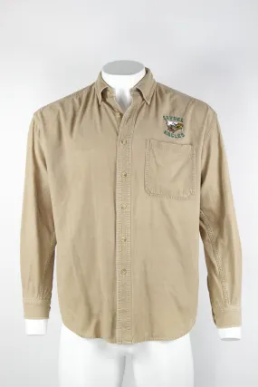 Lee Beige cord shirt - Saydel Eagles - L