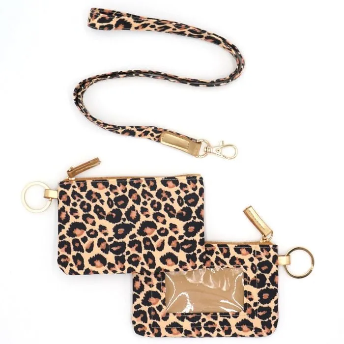 Leopard Print ID Wallet￼￼