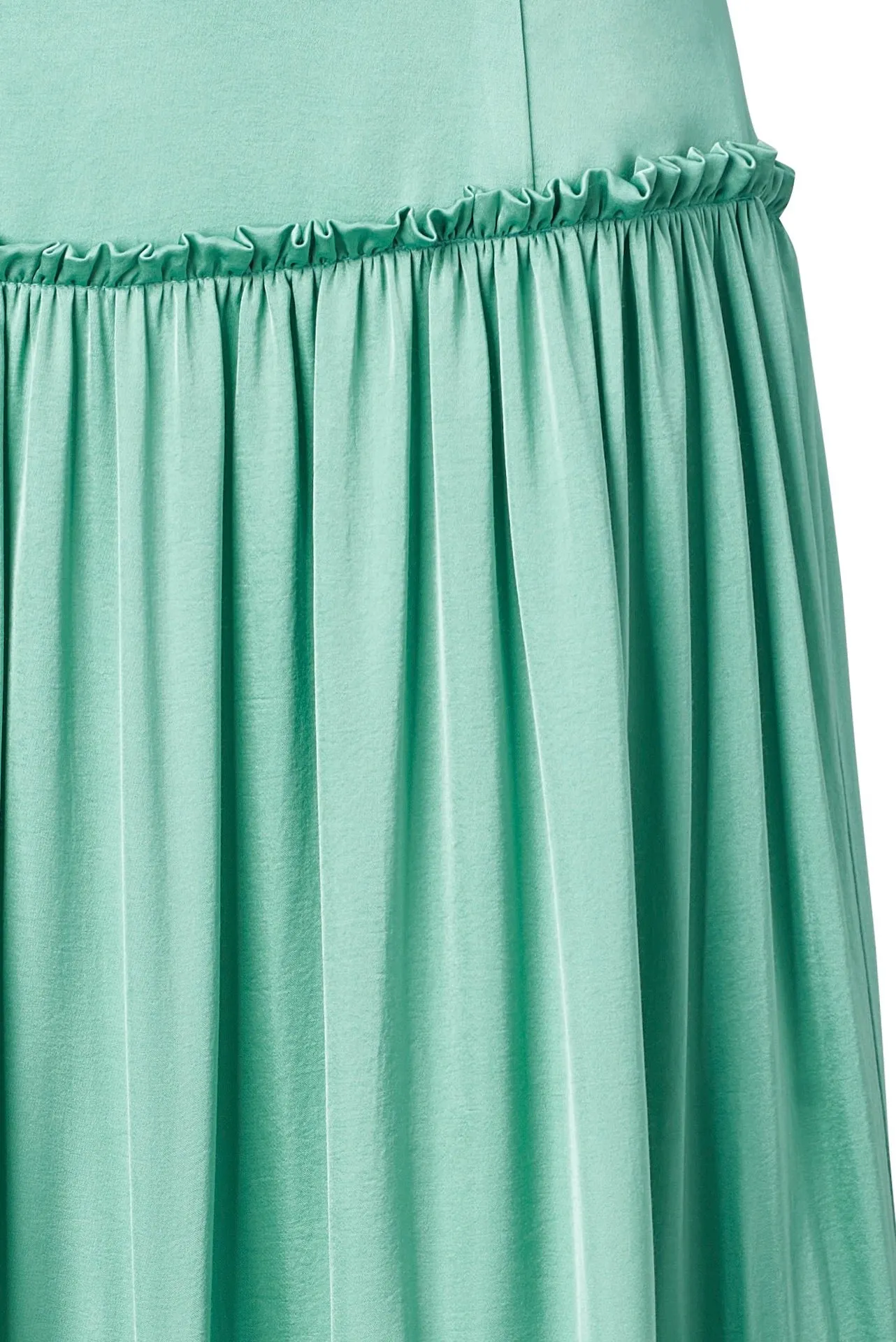 LILA Tiered Maxi Skirt - Mint