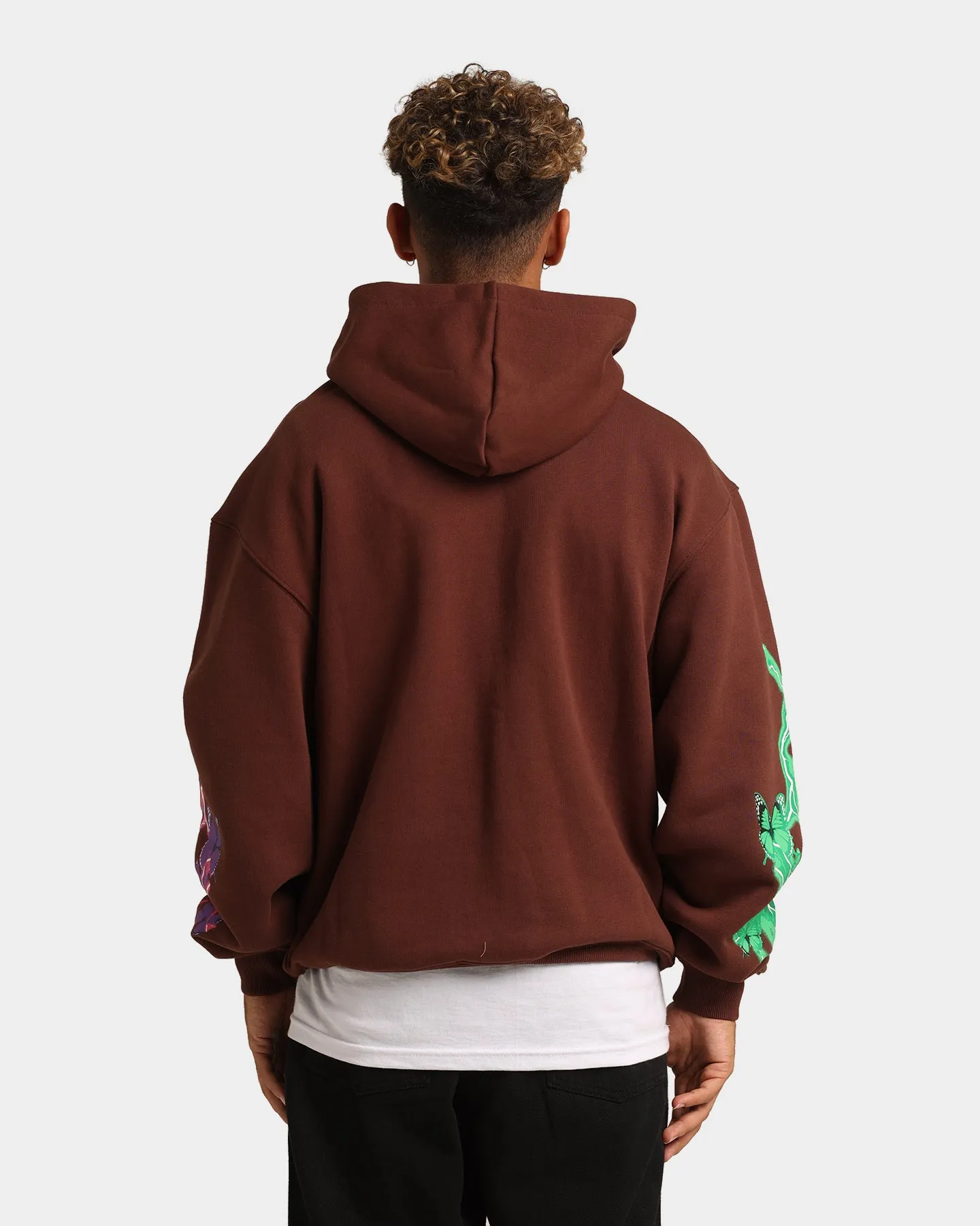 Loiter Electro Butterfly Hoodie Brown