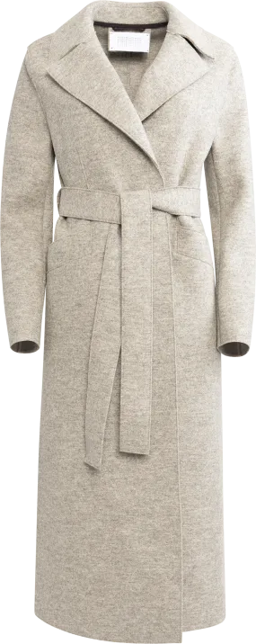 Long Maxi Coat Pressed Wool - Natural Casha