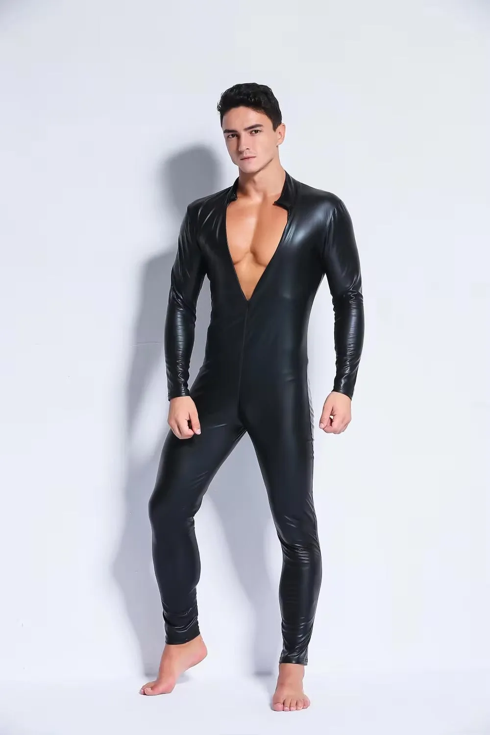 Long Sleeve Bodysuit with Butt Zipper