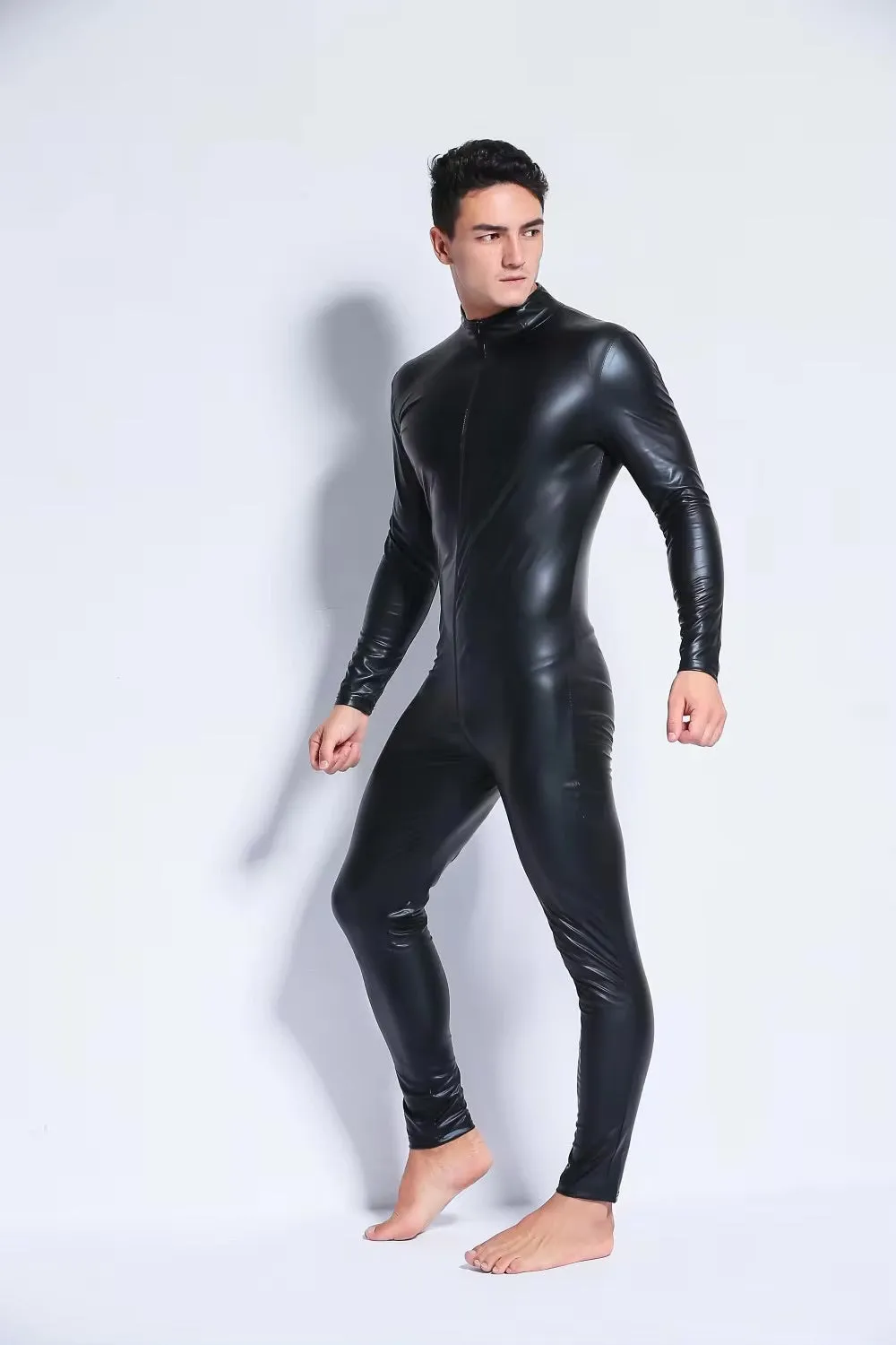 Long Sleeve Bodysuit with Butt Zipper