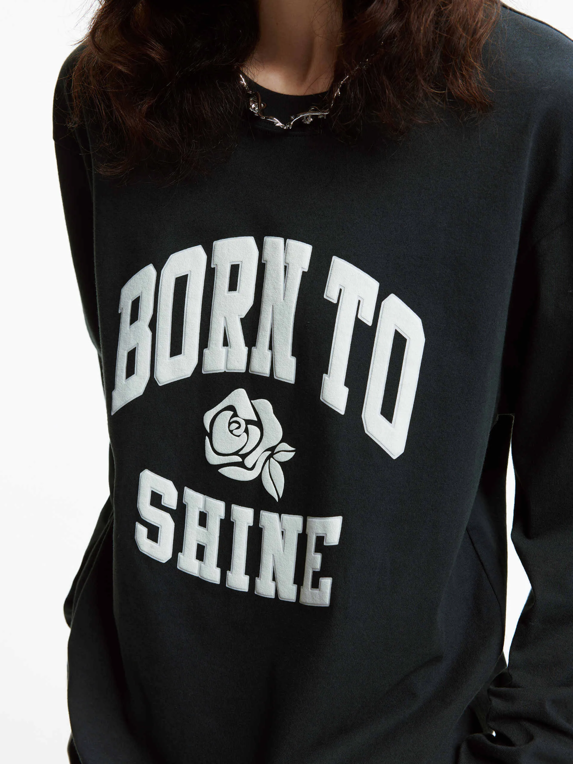 Long Sleeve Letter Print T-shirt