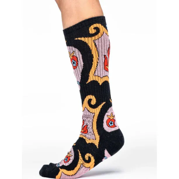 Lucky Skulls Black Western Boot Performance Socks - Lucky Chuck