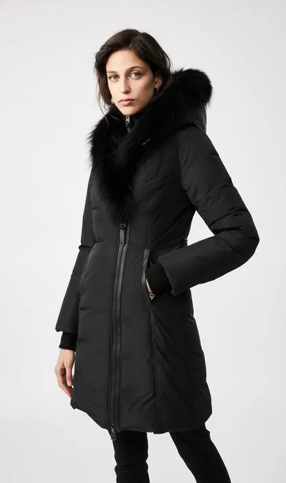 MACKAGE KAY-XR - Down Coat With Signature Silverfox Fur Collar