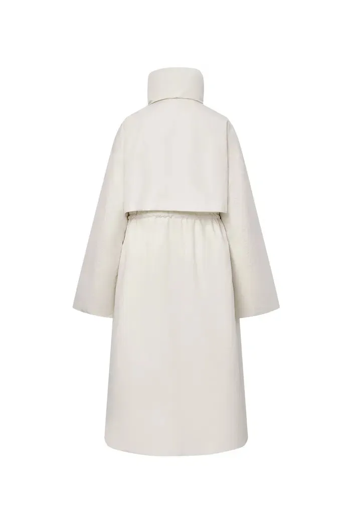 Maddalena White Duck Down Long Down Coat in Ultra Light Fabric