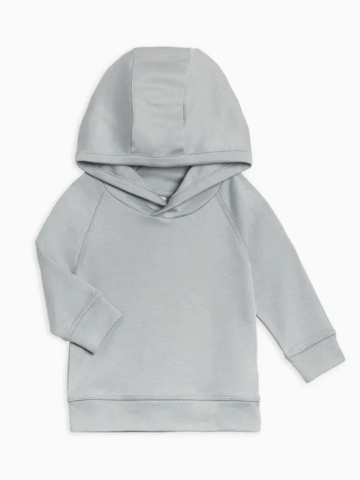 Madison Organic Baby & Toddler Hooded Pullover by Colored Organics in Mist